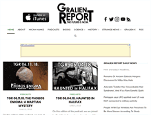 Tablet Screenshot of gralienreport.com